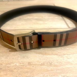 Burberry Check Belt NWOT